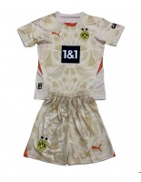Borussia Dortmund Brankářské Domácí dres pro děti 2024-25 Krátký Rukáv (+ trenýrky)